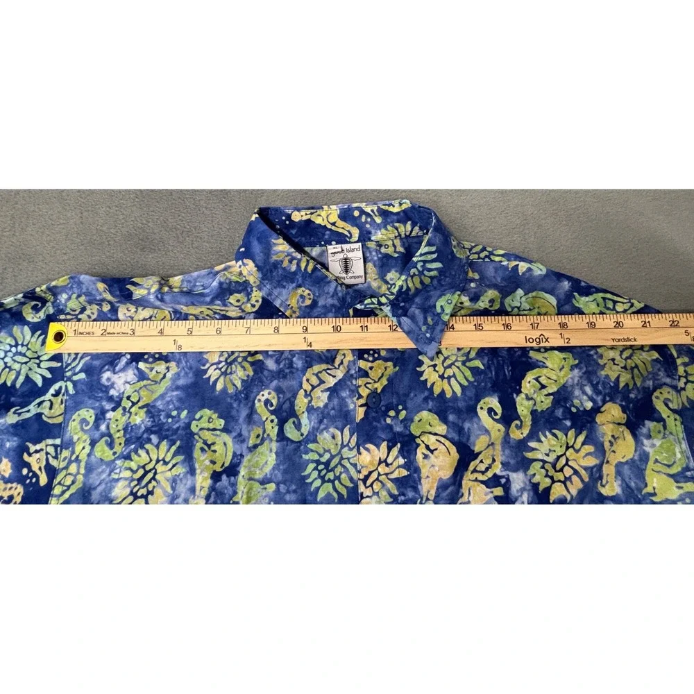 Tybee Island Clothing Company Hawaiian Camp Shirt Men's XL 100% Cotton